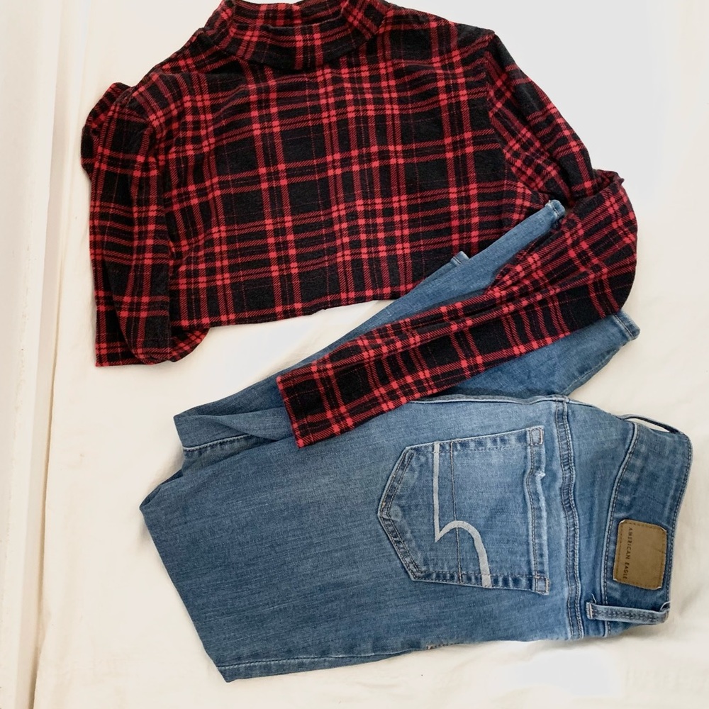 (Set of 2) Top and Jeans $12